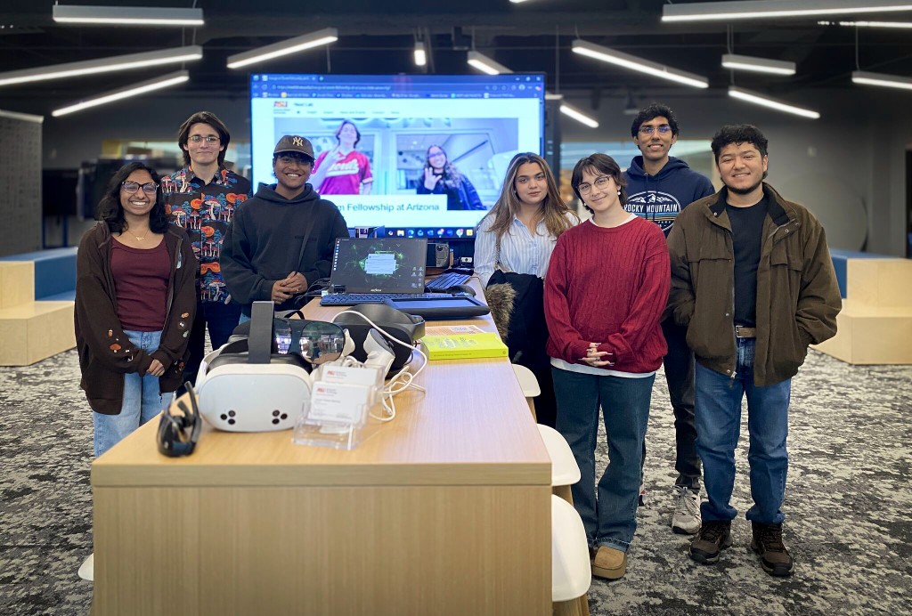 Zoom fellows group photo at ASU Next Lab